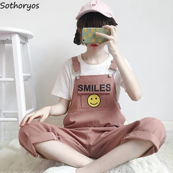 

Jumpsuits Women 2020 Spring and Summer New Korean Style Leisure Simple All-match Lovely Slim Womens Wide Leg Trousers Female