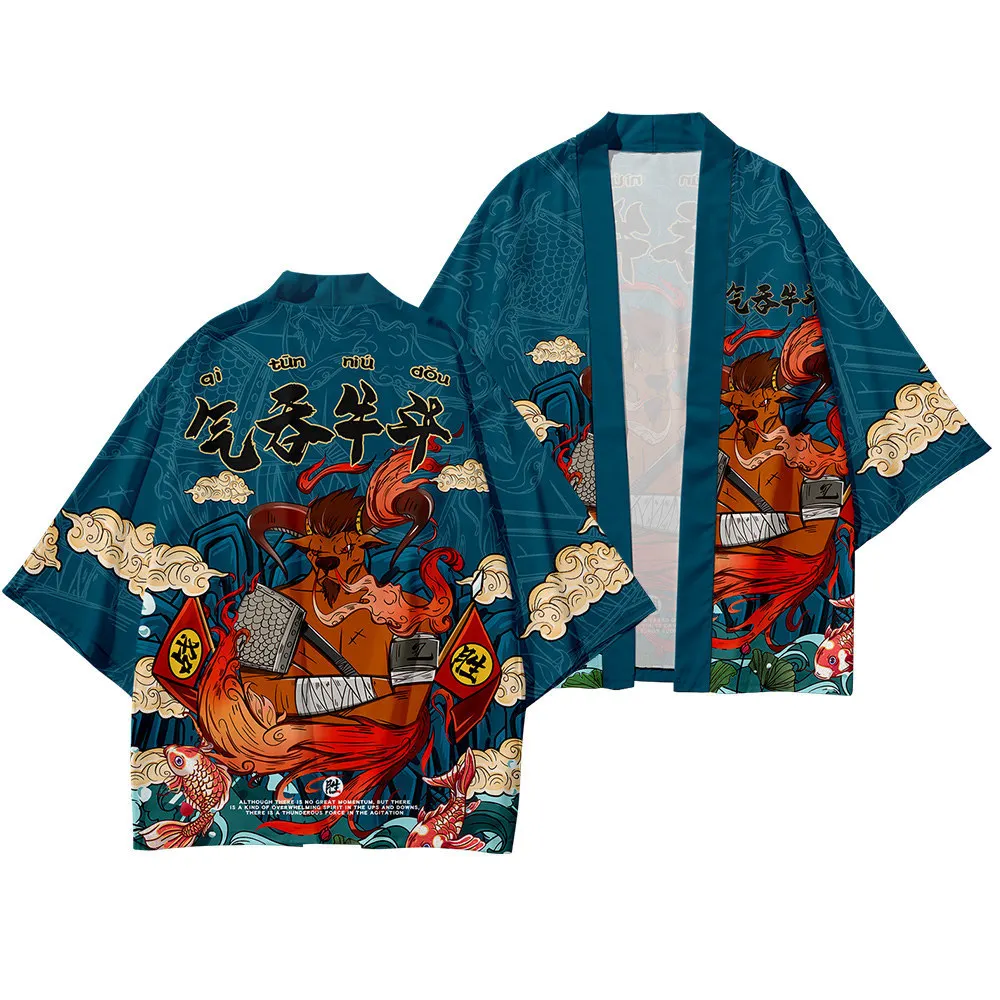 Male Samurai Costume Haori Obi Beach Kimono Cardigan Streetwear Men Kimono Clothes Yukata Jacket Oversize XS-6XL japanese kimono,japanese kimono cardigan,japanese kimono shirt