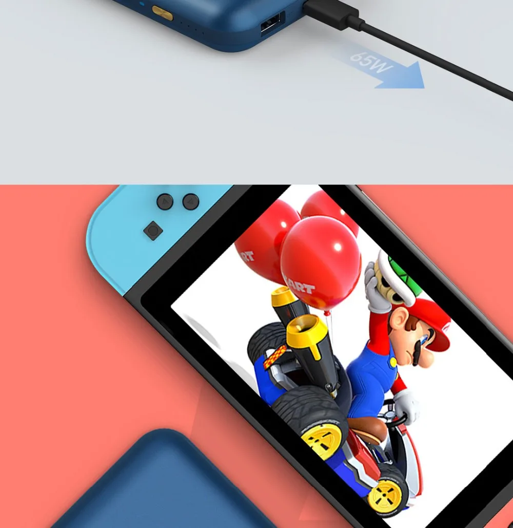 Новейшая модель; Xiaomi ZMI Мощность банк PRO 20000 mAh быстрая зарядка № 10 Pro QB823 65 Вт 20000 мА/ч, Мощность bank зарядное устройство для iPhone iPad Тетрадь