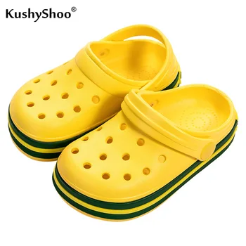 

KushyShoo Summer EVA Outdoor Children's Slippers Baby Boy Sandals Solid Color Non-slip Children's Shoes Sandals for Girls 2019
