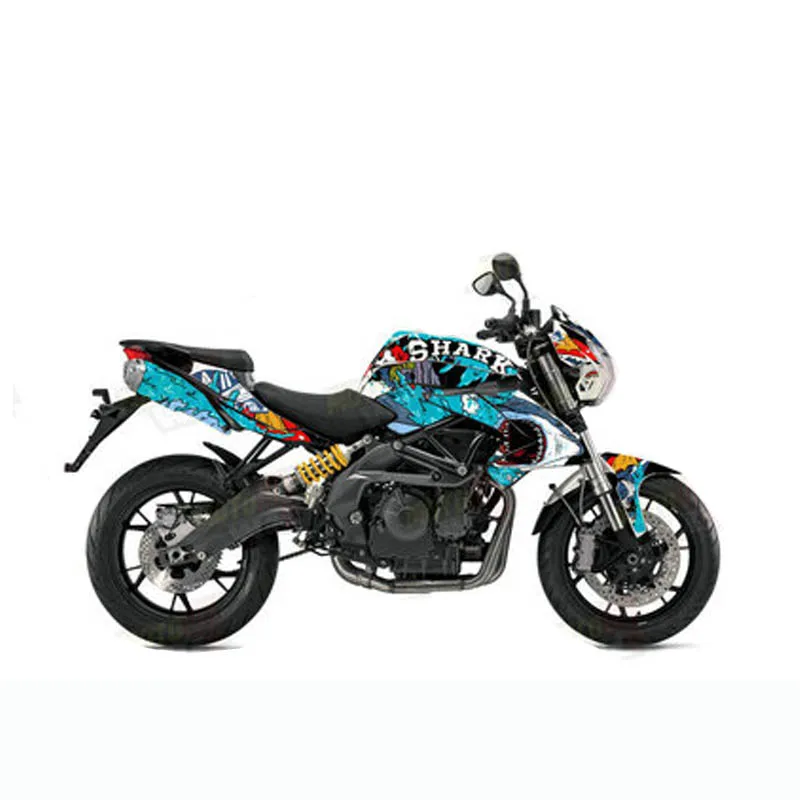 New Hot sell Motorcycle Whole Vehicle Sticker Decals Stickers For Benelli BN 600 BN600 one set Full car sticker - Цвет: 2