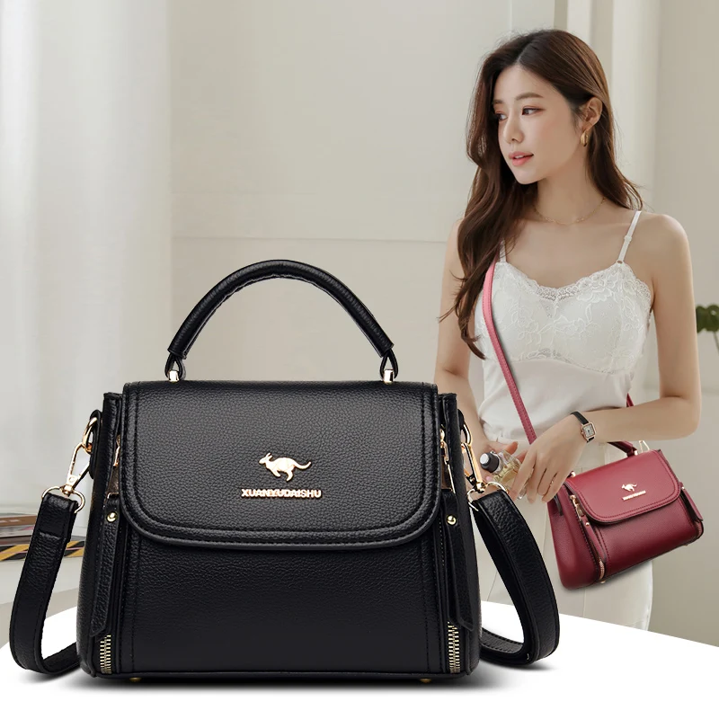 Mode leren designer crossbody schoudertassen voor vrouwen 2024 hoge kwaliteit dames handtas en portemonnee casual tassen_voghion.com