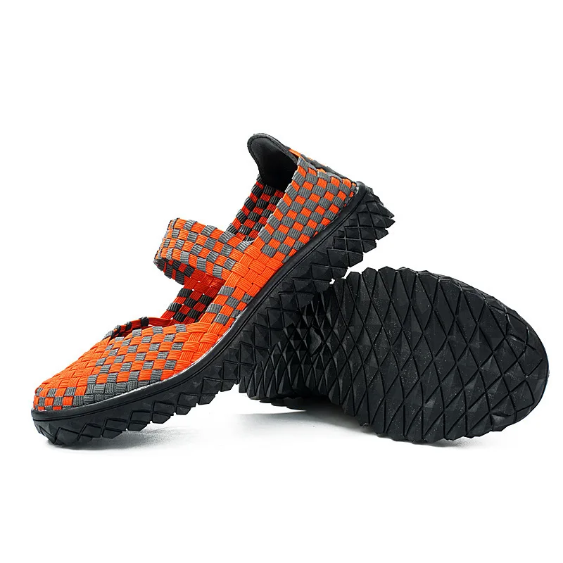 

Versatile Hand-knitted Shoes WOMEN'S Shoes Breathable Casual Sports Shoes Women's Flat Keel Thin Shoes Square Dance Mom Shoes