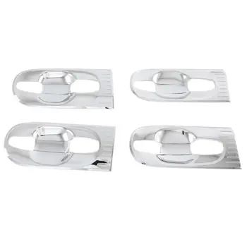 

Decor Handle Bowl Cover For Toyota Sienna 2011-2019 4Pcs Chrome Durable