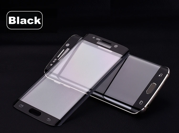 Black Для samsung S6 S7 Edge 3D красочное полное покрытие из закаленного стекла Защитная пленка для экрана для samsung Galaxy S6 Edge G925 S7 Edge - Цвет: Black