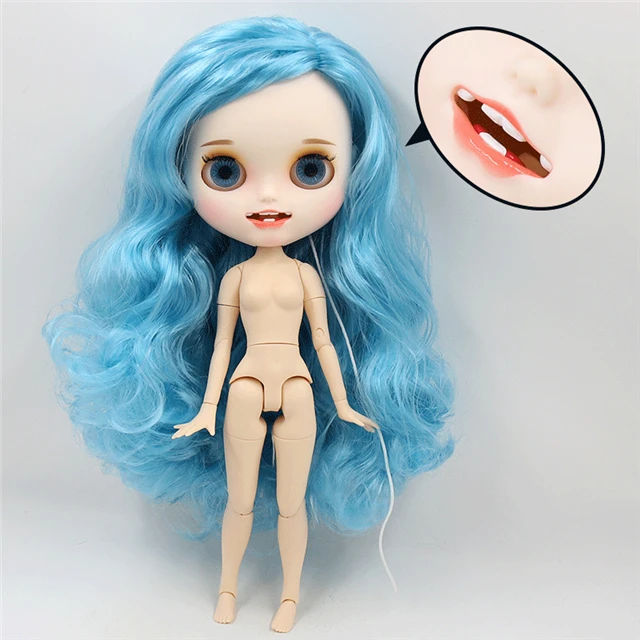 ICY factory шарнирная кукла blyth joint body белая кожа пользовательская кукла заказное лицо матовое лицо с зубами 30 см игрушка - Цвет: nude doll P