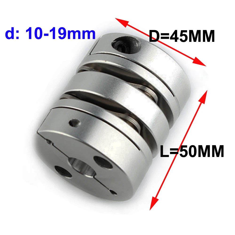 Double diaphragm 6mm-16mm alloy Flexible Coupling Shaft Encoder Connect D34 L45 