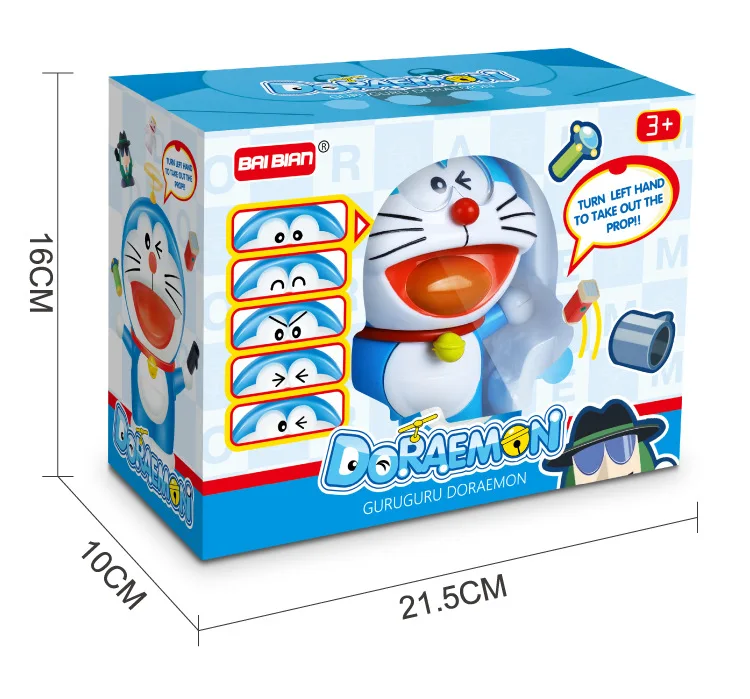 Douyin гибкий Doraemon Dig еда Творческий стиль детская игрушка лицо Doraemon Динь колокольчик