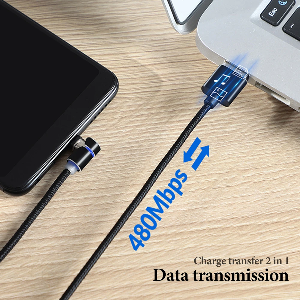 1 м 2 м Магнитный кабель для samsung huawei все микро-usb для устройств на аndroid Тип C магнит телефон Быстрая зарядка шнур данных для Xiaomi Mi 9 шнур