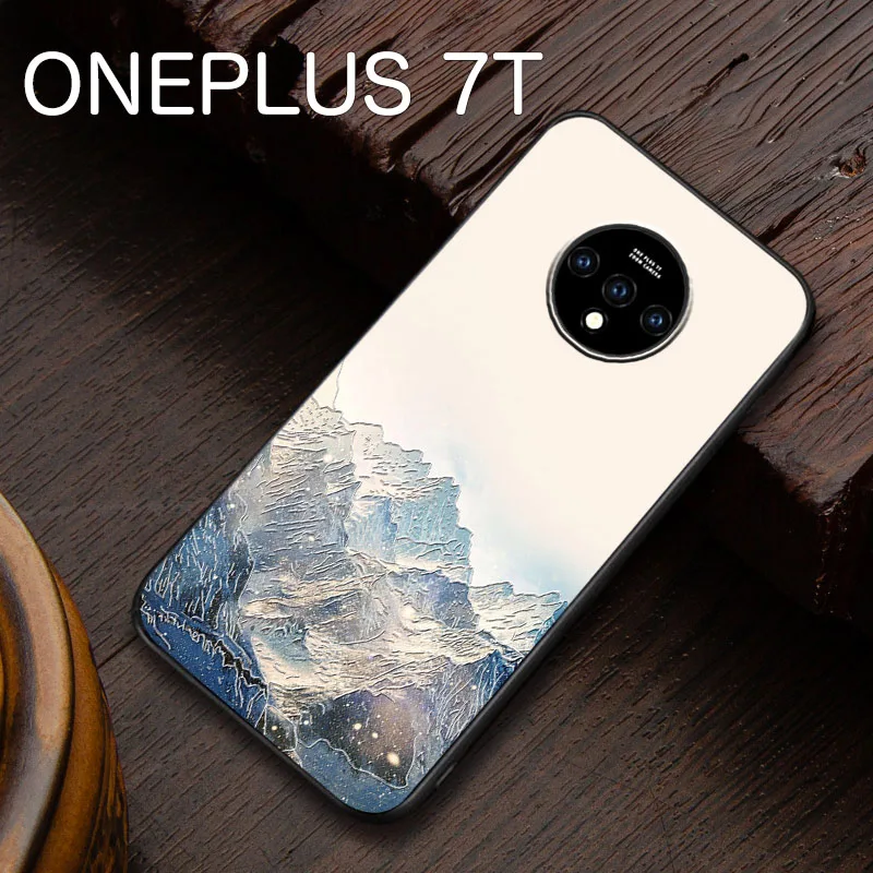 ONEPLUS7T тисненый винтажный Восточно-Азиатский китайский чехол в японском стиле для ONEPLUS 7T Снежная гора декрета чехол для крана