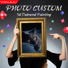Photo Custom Diamond Painting Free Design Pictures Finished Product within 48 Hours Diamond Embroidery Diy Cross Stitch Kits