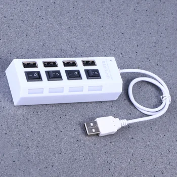

Portable USB Hub 4 Ports USB 2.0 High Speed Data Expansion Hub USB Splitter for Windows XP/ Vista 7 8 10 Mac Laptop PC Computer