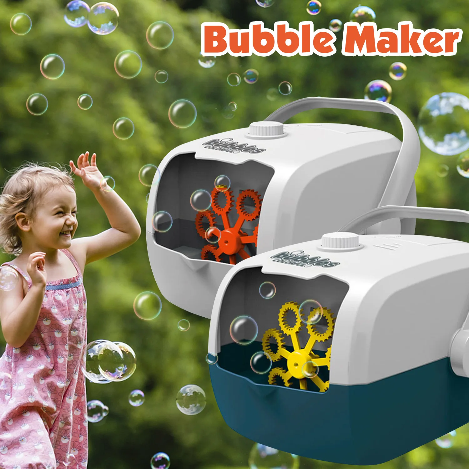 Máquina de burbujas automática portátil para niños, cocina de arroz, máquina de burbujas eléctrica para hacer burbujas, juguete de fiesta