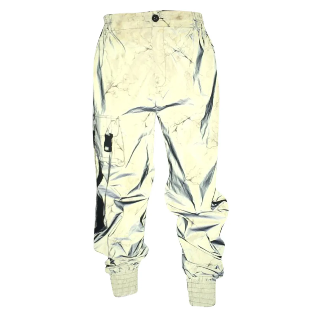 JAYCOSIN, Мужские штаны, унисекс, светоотражающие штаны, спортивные штаны, бегуны, хип-хоп, wo, мужские комбинезоны, вечерние, ночные, свободные штаны для бега, брюки