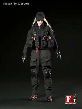 

Fire Girl Toys FG038 1/6th Scale Dark Night Female Shooter Black Set for 12" Collectible Action Figure DIY