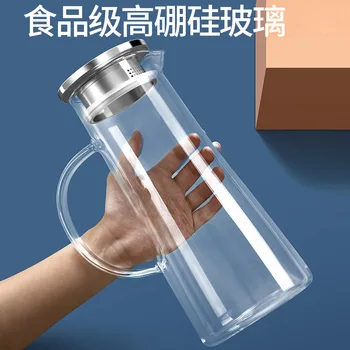 

Ware Cooling Teapot Northern European INS Household Large Capacity Cold Kettle Glass Set High-temperature Resista