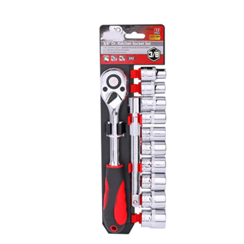 

Ratchet Wrench Socket Spanner Set Quick Release Screw Bits Sleeve Ratcheting Socket Wrench Set QP2