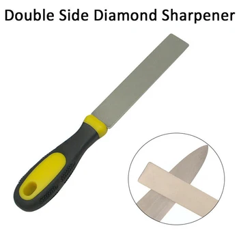 

Handle Double Sided Diamond Sharpener Whetstone Sharpening Stone Ease Cutting Sharpening Work With Ergonomic Soft Thoughtful