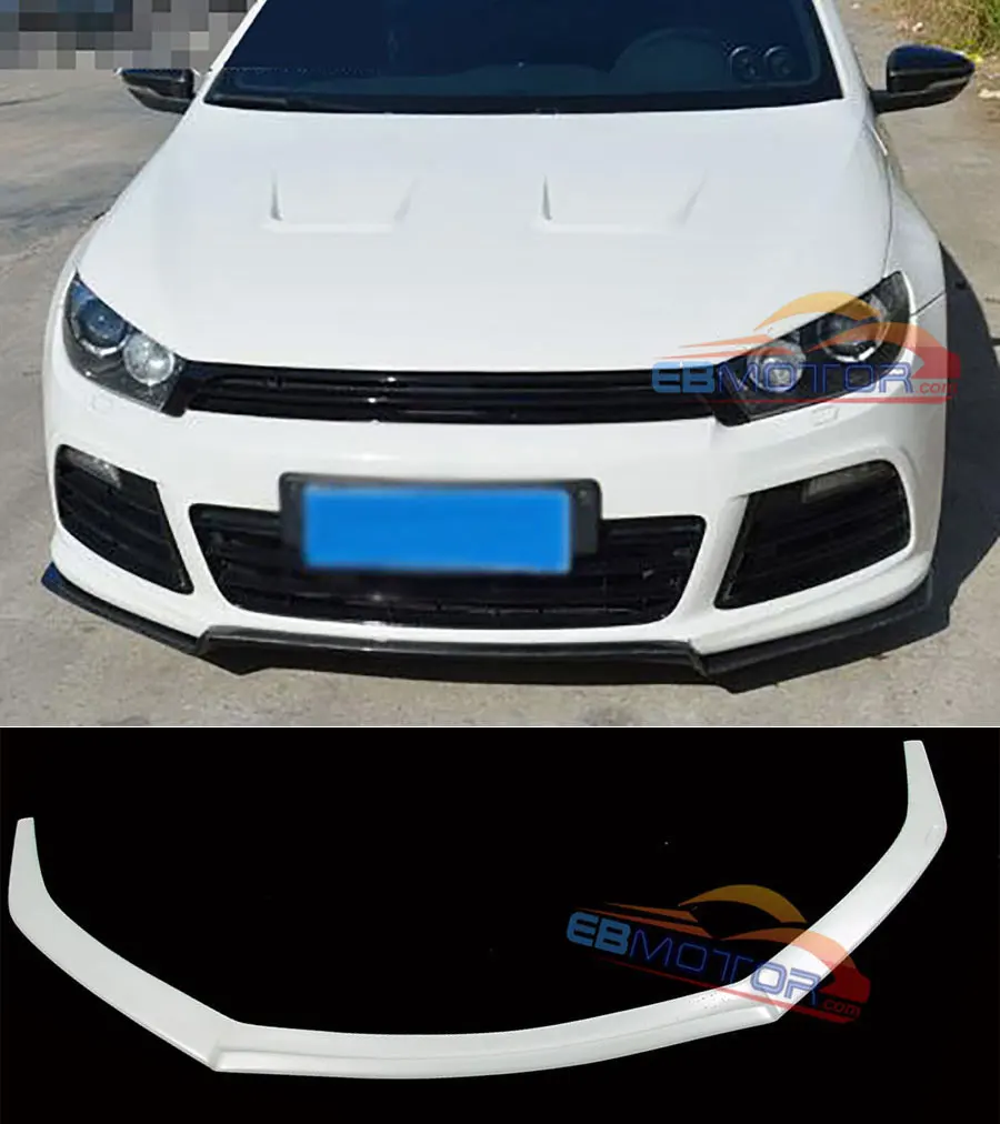 Неокрашенный передний спойлер для бампера VW Scirocco R 2009-2014 V072F | Автомобили и