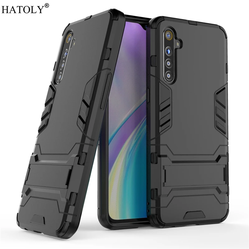 

Чехол для OPPO Realme X2, силиконовый бронированный чехол с роботом, жесткая задняя крышка из поликарбоната и ТПУ для OPPO Realme X2, защитный чехол, чехо...