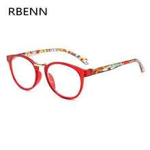 RBENN модные очки для чтения Для женщин Цветочный каркас дальнозоркости женские очки для чтения с диоптриями 0,75 1,25 1,75 2,75 5,0