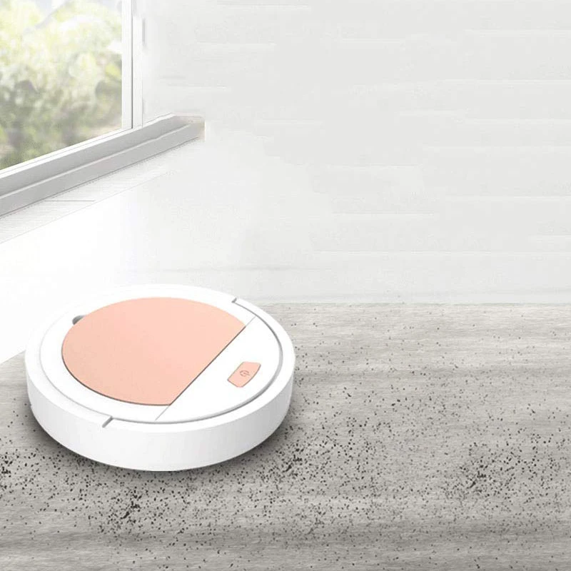 USB Charging Smart Robot Vacuum Cleaner, Creative Gift Automatic Cleaning Machine Robotic Vacuum for Household Dust Removal