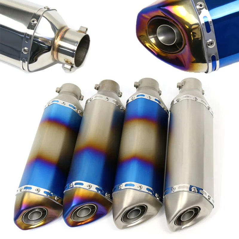 

51mm Universal Motorcycle Exhaust Pipe Muffler Escape Moto Silencer For Honda CB400 CB600 MT07 r15 tmax500 FZ6 er6n Motorbike