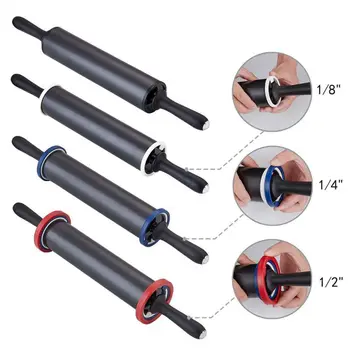 

Adjustable Rolling Pin Stainless Steel Non-stick Pin Embossing Baking Cookies Noodle Biscuit Fondant Cake Dough Roller Tool