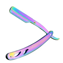 Мужская бритвенная Парикмахерская Бритва Парикмахерская Стрижка волос Бритва профессиональный нож для волос с одним лезвием Ручка Бритва для бровей держатель