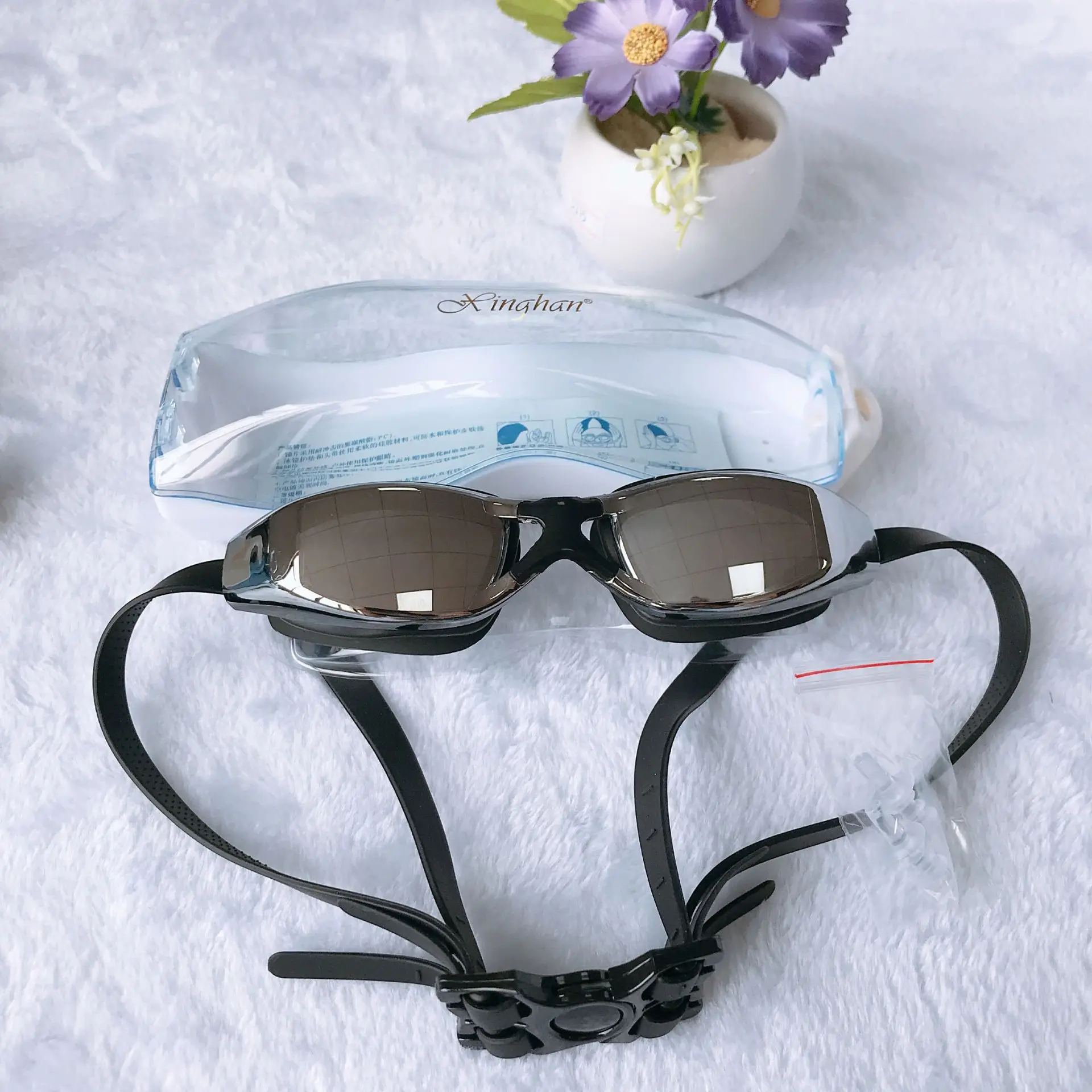 

Prescription Swimming Goggles Electroplated Prescription Swimming Goggles Waterproof Anti-fog Coatings Swimming Glasses for Both