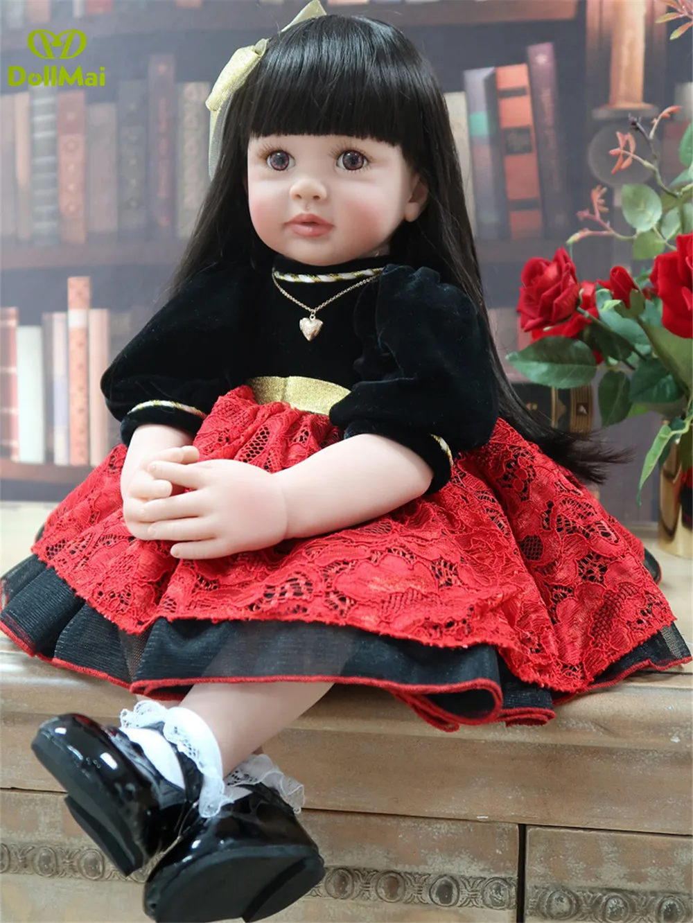 2" reborn baby Girl Noble princess Кукла Реалистичная силиконовая виниловая Кукла reborn baby куклы игрушки для детей подарок bebe reborn boneca