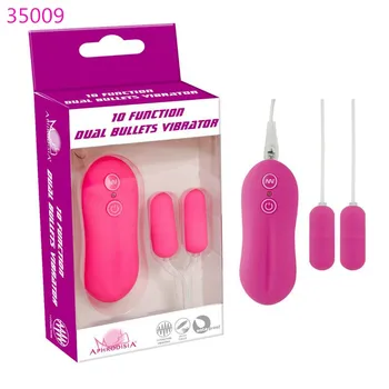 10 Speed G Spot Dual Bullet Vibe Vibrator Wired Remote Control Vibrating Double Eggs Sex Toys for Woman Masturbation TD0072 4