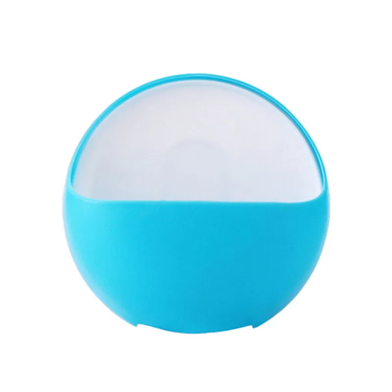 Часы с чашкой на присоске для ванной мыло держатель простой мыло зубная щетка коробка Кухня Настенный губка держатель слив - Цвет: blue