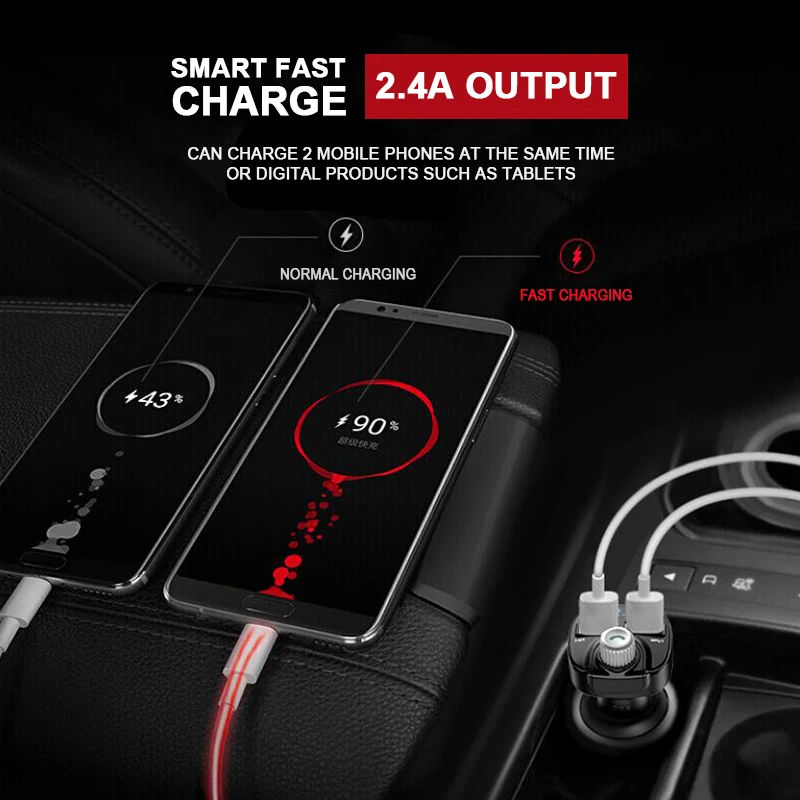Автомобильное зарядное устройство Bluetooth приемник Bluetooth плеер Музыка Bluetooth аудио приемник Автомобильная Музыка MP3 плеер двойной USB аксессуары для автомобиля