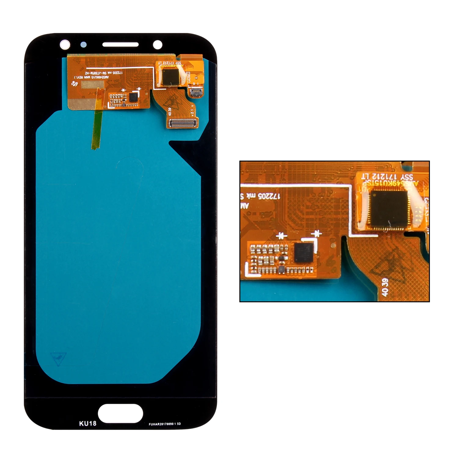 Skup Super amoled LCD do Samsung Galaxy J7 Pro 2017 J730 J730F wyświetlacz LCD z montaż digitizera ekranu dotykowego darmowe szkło hartowane