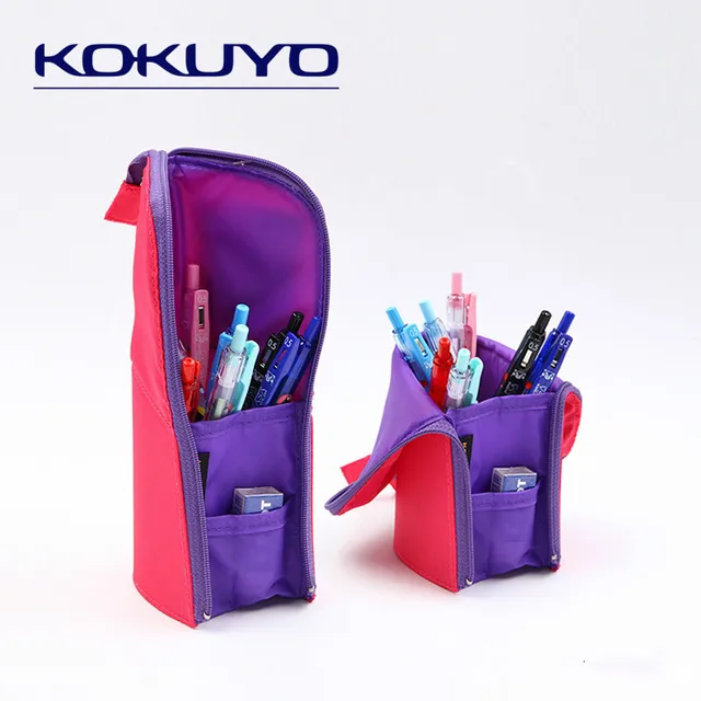 $10.39 KOKUYO Standing Pencil Case Two-in-one Pencil Bag Multifunction Deformation Pencil Pouch High-capacity Pen Bag School Stationery