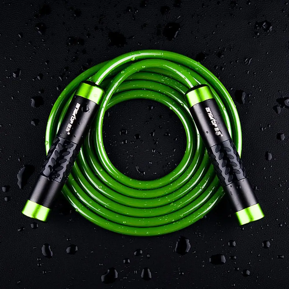 

Speed Jump Rope Ball Bearing Aluminum-bearing Handle Sport Skipping Solid PVC Cable Crossfit Fitness Equipment