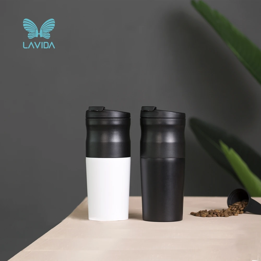 

LAVIDA Coffee Machine Maker USB Electric Coffee Grinder Pour Over Cup with Storage/Grinding/Filter/Heat Preservation Function