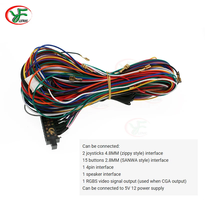 TYPE 2 Джем-проволока жгут 28 pin jamma loom Zippy джойстик happ Стиль Кнопка Разъем для аркадных аксессуары для шкафов игр 60 в 1 - Цвет: TYPE 2