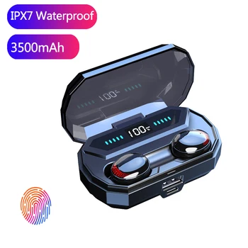 

Wireless Headphones IPX7 Waterproof Touch Control TWS 5.0 Earphone Bluetooth Wireless Earbuds Waterproof Noise Cancel Ear Buds