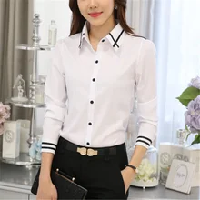 Женские рубашки элегантные женские белые рубашки Большие размеры корейский стиль модные хлопковые Блузы OL рубашки Blusas Mujer De Moda женские блузки