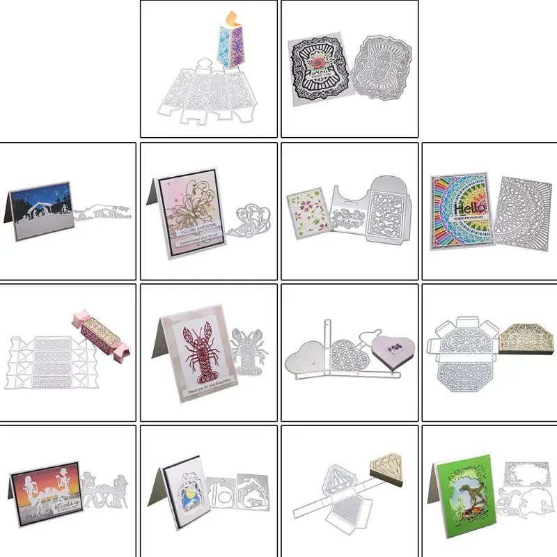 Креативная коробка для конфет, металлические Вырубные штампы, трафарет для скрапбукинга "сделай сам", штамп для альбомов, бумажных карт, тиснение, Декор, ремесла