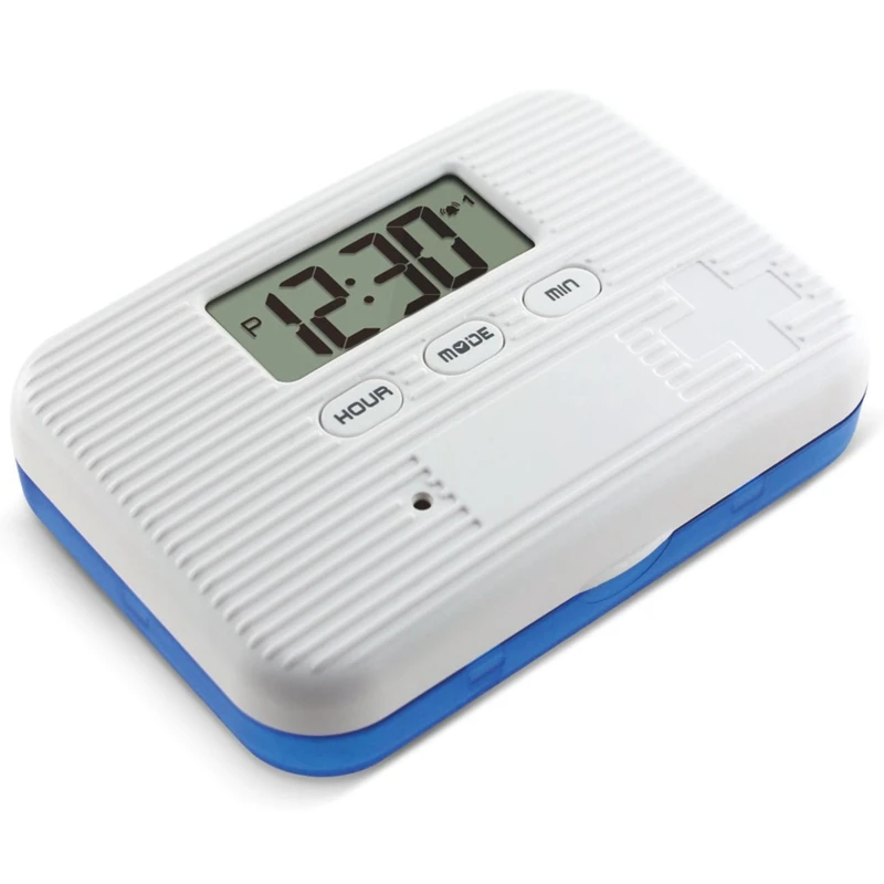 Dust Proof 6 Grid Pill with Electronic Timer and Alarm Reminder for Keeping the Medicines Safely