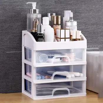 

Makeup Storage Case Cosmetics Stratified Storage Box Drawer Type Dresser Organizer Desktop Makeup Storage Case Holder