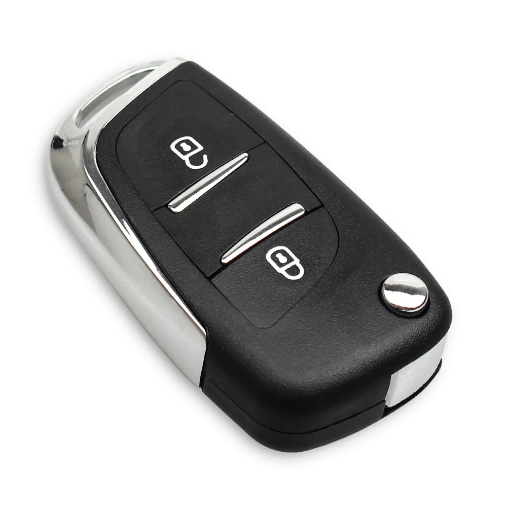 KEYYOU для Citroen купе C2 C4 Picasso C5 C6 C8 Xsara для peugeot 306 407 807 модифицированный удаленное Ключи брелок для ключей с кожаной крышкой CE0523 2/3B