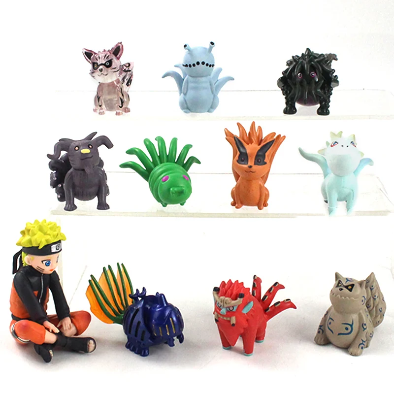 11pcs/set Naruto Shippuden Uzumaki Naruto & Bijuu Mini PVC Figure Toy New In Box 11pcs/set Naruto Shippuden Uzumaki Naruto & Bijuu Mini PVC Figure Toy New In Box
