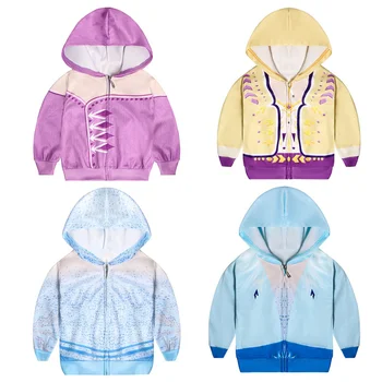 

Fashion Girls Elsa Anna Clothes Toddler Girls Clothes Minnie Set Kids Girls Fall Outfits Clothing Girls Elsa coat girls jackets