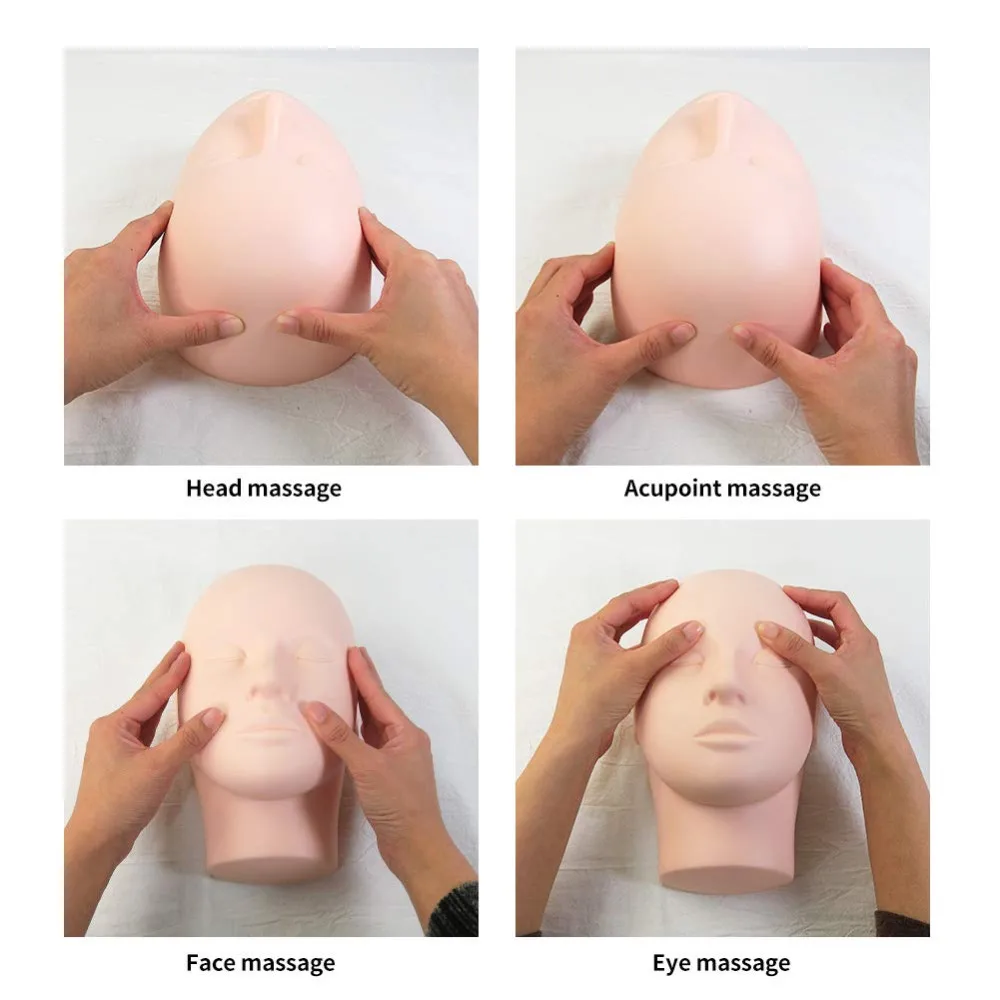 1pc Eyelashes Extension Training Mannequin Head Makeup Practice Model Fake Mannequin Head Model Massage Lashes Grafted 2