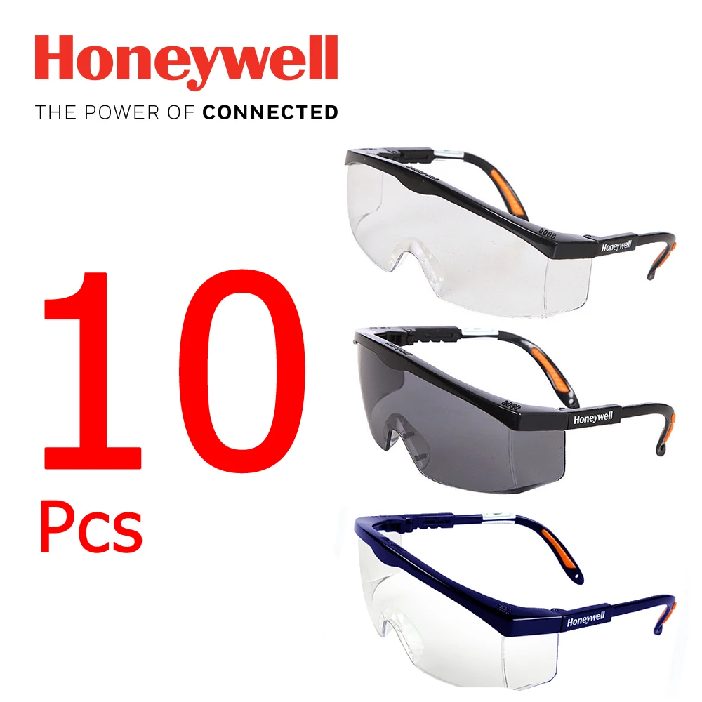 

10Pcs Honeywell Glasses Protective Eyewear Anti-fog Clear Lens One Size Fits S200A Working Eyewear Spectacles Goggles