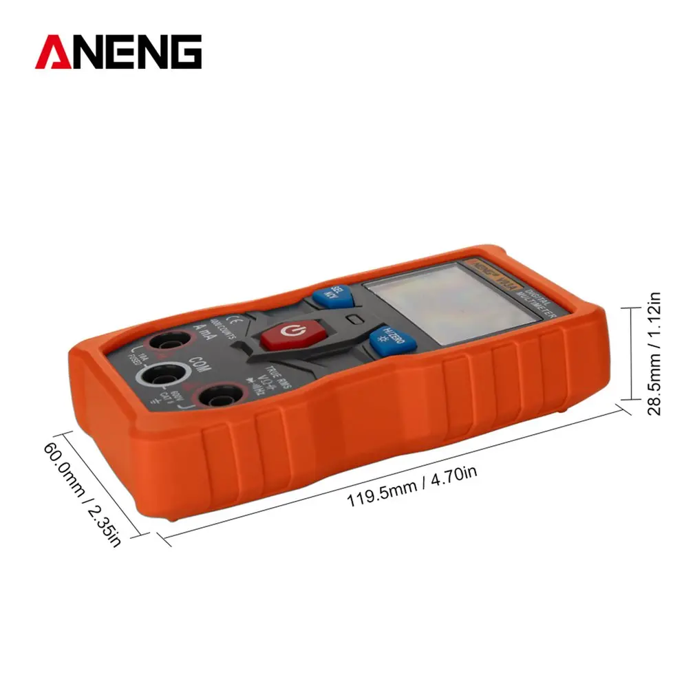 Aneng V03A мультиметр для передачи данных Ncv цифровой ЖК-дисплей Вольтметр переменного/постоянного тока Автоматический диапазон диодное Сопротивление Частота Емкость тестер